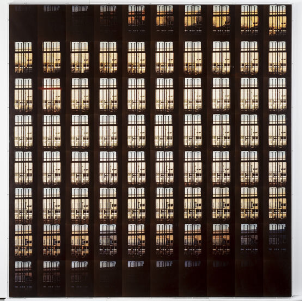 Jan Dibbets, The Shortest Day at the Van Abbemuseum, 1970, color photograph on acrylic board, 170.2 x 176.5 cm: https://vanabbemuseum.nl/en/collection/details/collection/?lookup%5B1673%5D%5Bfilter%5D%5B0%5D=id%3AC860